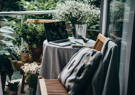 crear el espacio de trabajo al aire libre